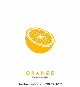 Orange fruits. Vector illustration