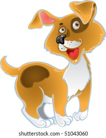 Orange fun dog