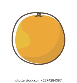 ilustración de caricatura de fruta fresca dibujada a mano