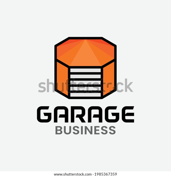 Orange Garage in Octagon Shape Logo
Design Template. Suitable for Garage Shop, Workshop, Vehicle
Maintenance Business Company Corporate Brand Logo
Design.
