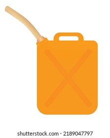 lata de gas naranja. ilustración vectorial
