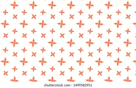 Orange Gazania Flower Pattern Background