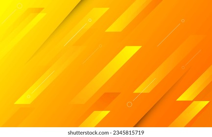 Orange geometric background. Dynamic shapes composition. Eps10 vector