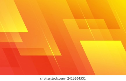 Orange geometric background. Dynamic shapes composition. Vector illustration