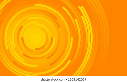 Fondo geométrico anaranjado Diseño vectorial de cubiertas abstractas modernas