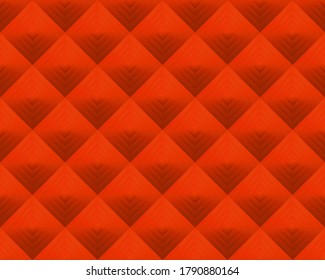 Fondo geométrico anaranjado en estilo origami con gradiente. Ilustración de rectángulos poligonales vectoriales anaranjados. Fondo de mosaico de rhombus abstracto brillante para diseño, impresión, web. Vector sin foco.
