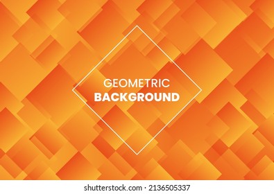 Fondo geométrico anaranjado para la tecnología