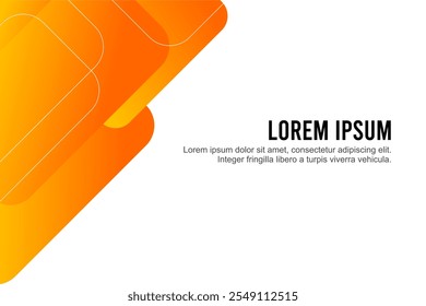 Orange Geometric Background Template for Presentation