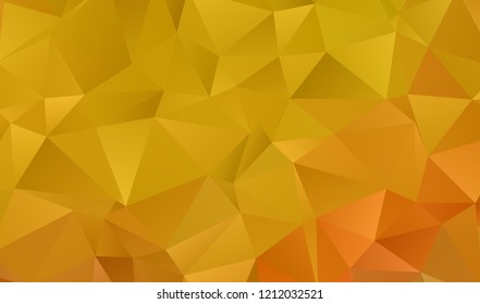 Orange geometric background with triangles of different shapes and sizes. A combination of geometric shapes Modern minimalist style Vector illustration Abstract paper, polygonal pattern, origami style