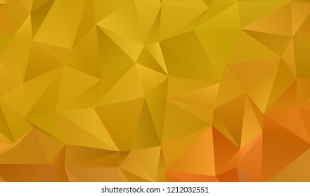 Orange geometric background with triangles of different shapes and sizes. A combination of geometric shapes Modern minimalist style Vector illustration Abstract paper, polygonal pattern, origami style