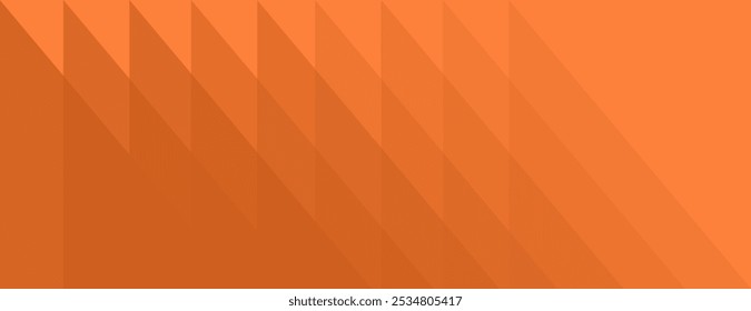 Orange geometric background with triangles. The background features a smooth, orange texture, creating a modern, dynamic. Vector design. Gradient geometric pattern background. Orange background vector