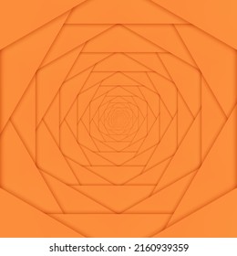 Orange geometric background. Vector illustration. 