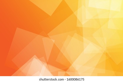 Orange geometric banner template. Gradient background