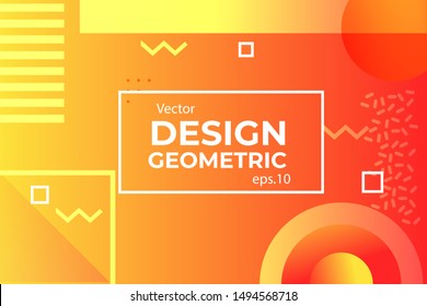 orange geometric color background 