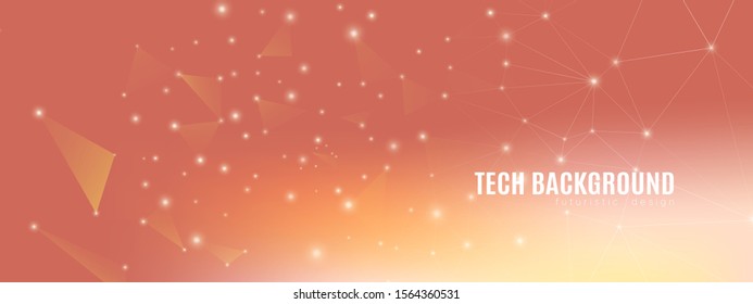 Orange Geometric Connection. Technology Digital. Big Data Center. Red Triangular Banner. Light Polygonal Wallpaper. Technology Pattern. Big Data Server. Coral Abstract. Red Futuristic Architecture.