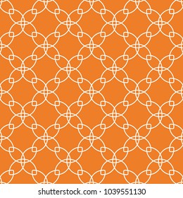 Orange geometric design. Seamless pattern for web, textile and wallpapers