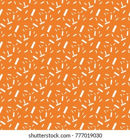 Orange geometric design. Seamless pattern for web, textile and wallpapers
