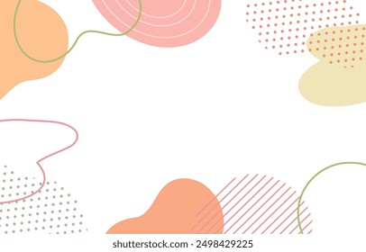 Orange Geometric Fashionable Background Clip Arts