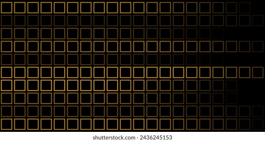 Naranja geométrica lineal cuadrados abstracto futurista moderno fondo. Diseño vectorial