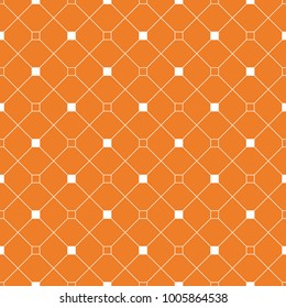 Orange geometric ornament. Seamless pattern for web, textile and wallpapers