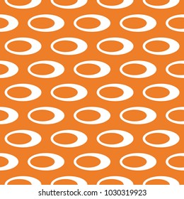 Orange geometric ornament. Seamless pattern for web, textile and wallpapers
