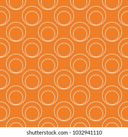 Orange geometric ornament. Seamless pattern for web, textile and wallpapers