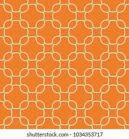 Orange geometric ornament. Seamless pattern for web, textile and wallpapers