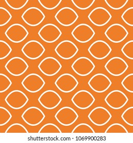 Orange geometric ornament. Seamless pattern for web, textile and wallpapers