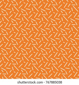 Orange geometric ornament. Seamless pattern for web, textile and wallpapers