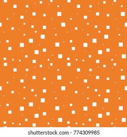 Orange geometric ornament. Seamless pattern for web, textile and wallpapers
