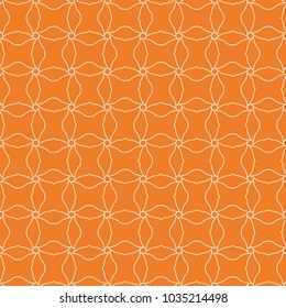 Orange geometric print. Seamless pattern for web, textile and wallpapers