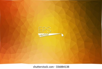 Orange geometric rumpled triangular low poly origami style gradient illustration graphic background. Vector polygonal design for your business. Orange geometric rumpled triangular low poly origami style gradient illustration graphic background. Vector polygonal design for your business.