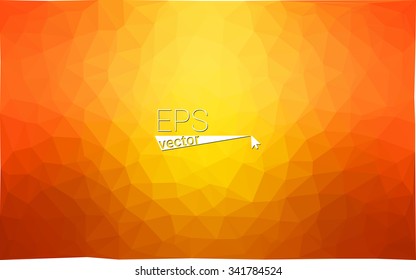 Orange geometric rumpled triangular low poly origami style gradient illustration graphic background. Vector polygonal design for your business. Orange geometric rumpled triangular low poly origami style gradient illustration graphic background. Vector polygonal design for your business.