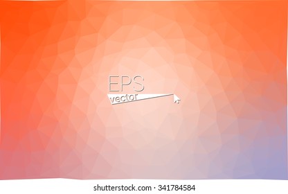Orange geometric rumpled triangular low poly origami style gradient illustration graphic background. Vector polygonal design for your business.
