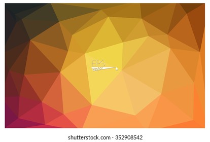 Orange geometric rumpled triangular low poly origami style gradient illustration graphic background. Vector polygonal design for your business. Orange geometric rumpled triangular low poly origami style gradient illustration graphic background. Vector polygonal design for your business.