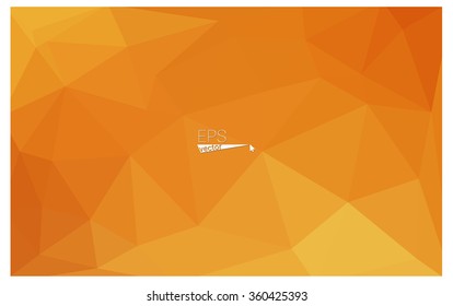 Orange geometric rumpled triangular low poly origami style gradient illustration graphic background. Vector polygonal design for your business. Orange geometric rumpled triangular low poly origami style gradient illustration graphic background. Vector polygonal design for your business.