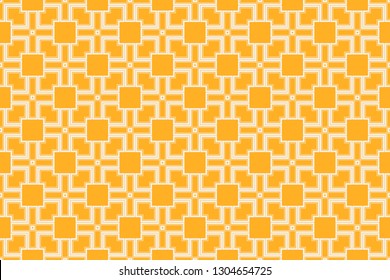 Orange geometric seamless pattern in modern stylish. Abstract background. Vector seamless pattern