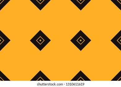 Orange geometric seamless pattern in modern stylish. Abstract background. Vector seamless pattern