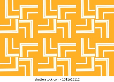 Orange geometric seamless pattern in modern stylish. Abstract background. Vector seamless pattern
