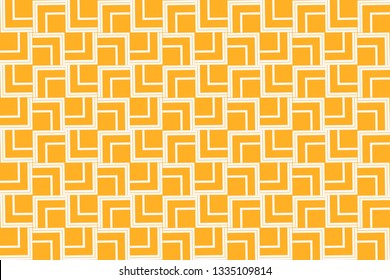 Orange geometric seamless pattern in modern stylish. Abstract background. Vector seamless pattern