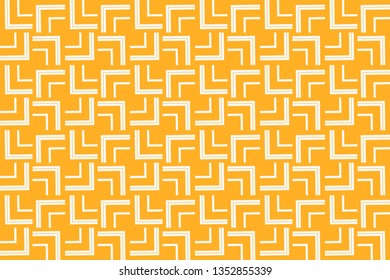 Orange geometric seamless pattern in modern stylish. Abstract background. Vector seamless pattern