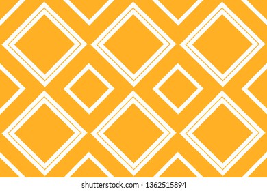 Orange geometric seamless pattern in modern stylish. Abstract background. Vector seamless pattern