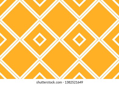 Orange geometric seamless pattern in modern stylish. Abstract background. Vector seamless pattern