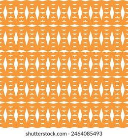 Formas geométricas de color naranja que componen las baldosas. Patrón de Vector para diseño y decoración, en una superficie sin fisuras. Patrón de repetición sin fisuras.