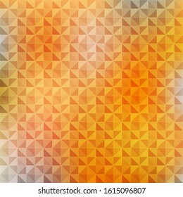 Orange geometric shining triangular background with gradient. New design for your business cards, invitations, calendars, ad, banners, posters, presentations, print, flyers Vector illustration