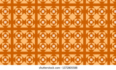 Orange Geometric Square Pattern Background Vector Graphic