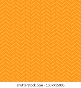 Orange geometric vector seamless pattern with diagonal stripes. Eps 10