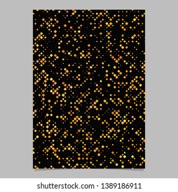 Orange geometrical pattern brochure template - vector tiled mosaic stationery background