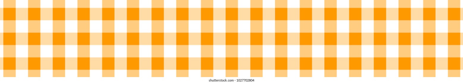 Orange Gingham pattern. Texture from rhombus/squares for - plaid, tablecloths, clothes, shirts, dresses, paper, bedding, blankets, quilts and other textile products. Vector illustration.