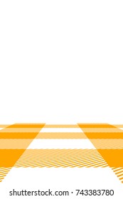 Orange Gingham pattern. Texture from rhombus/squares for - plaid, tablecloths, clothes, shirts, dresses, paper, bedding, blankets, quilts and other textile products. Vector illustration.